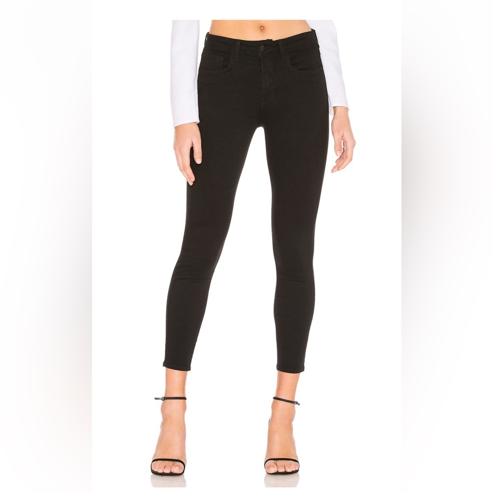 L’AGENCE -Margot High-Rise Skinny Jeans in Noir